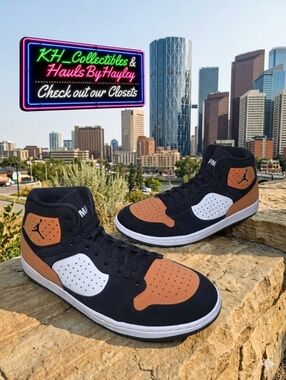 Jordan Access Shattered Backboard High Top Black Orange Men Size 11 AR3762-008